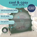Hiccapop Daydreamer Blackout Tent for Pack and Play, Patented Portable Crib Tent, Blackout Canopy Crib Cover, Sleep Pod for Kids by TinyTreasures Baby Boutique