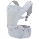 Bebamour Baby Carrier with Hip Seat,All-Position Breathable Mesh Hip Seat & Carrier 0-36Months with Head Hood, 3 PCS Teething Pads, Waist Extender,Storage Bag & Pacifier Case (Blue) by TinyTreasures Baby Boutique