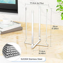 Water Bottle Drying Rack, Stainless Steel Baby Bottle Drying Rack, Collapsible Bottles Dryer Rack, Cup Rack Dryer for Water Bottles, Multifunctional Draining Rack for Sport Bottle, Reusable Bag by TinyTreasures Baby Boutique