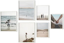 HAUS AND HUES Three 8x10, Three 11x14 - Framed White by CozyNest Decor