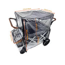 Big Size Rain Cover for Stroller, Mosquito Net for Trolley Cart, 2in1 Big Cover with Window for Picnic Camping Wagon Stroller Waterproof Windproof Accessories (Cart Not Included) by TinyTreasures Baby Boutique