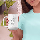 Customized Name Cat Lover Ceramic Mug Gift For Cat Mom/Dad/Family/Friends, Personalized Cats Coffee Mug 11 15Oz, Cute Cats White Accent Cup Gift For Birthday Christmas Thanksgiving, Animal Teacup by TinyTreasures Baby Boutique