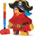 Wernnsai Pirate Piñata - Pirate Parrot Piñata with Blindfold and Bat for Boys' Birthday Party Adventure Theme Decorations by TinyTreasures Baby Boutique