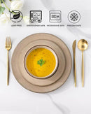 GBHOME Ceramic Dinnerware Sets, 18 Piece Embossed Elegant Stoneware Plates and Bowls Sets, Housewarming Wedding Gift | Dishwasher & Microwave Safe | Dishes Set Service for 8 by CozyNest Decor
