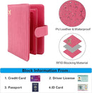 Melsbrinna Rfid Passport Holder for Travel women/Men, Cute Passport Wallet Rfid Blocking Card Slots, Rfid Passport Cover/CaseTravel Wallet, Passport Book Holder (1, Pink1) by TinyTreasures Baby Boutique