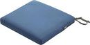 Classic Accessories Ravenna Water-Resistant 17 x 15 x 2 Inch Patio Seat Cushion, Empire Blue, Chair Seat Cushion by GreenHaven Gardens