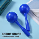 Maracas for Kids Adults, 8 Inch, Set of 2, Blue by TinyTreasures Baby Boutique