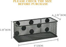 Neudeco Magnetic Locker Organizer and Accessories，Wire Mesh Magnetic Storage Basket ,Magnetic Holder for Dry Erase Markers,Strong Magnet Pen Holder for Fridge School,Pack 3 (Black) by CozyNest Decor