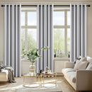 MIULEE Blackout Curtains for Bedroom Living Room 72 Inches Long 2 Panels, Thermal Insulated Room Darkening Drapes Solid Grommet Top Light Blocking Window Curtains W40 x L72 Inch Greyish White by TinyTreasures Baby Boutique