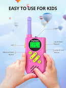 Walkie Talkies for Kids Rechargeable,Toys for Boys and Girls Ages 3-12, 3 Pack Long Range 2-Way Radios, Birthday Gifts,Christmas Stockings, Outdoor Play, Family Games, Hiking Camping Gear by TinyTreasures Baby Boutique