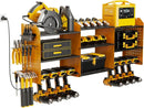 Power Tool Organizer with Charging Station Wall Mount, 3 Layer Expanded Heavy Duty Garage Organization, 45.5 Inch Length Garage Tool Storage, 8 Drills, 2 Assemble Method, Yellow by GreenHaven Gardens