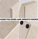 Marble Book Ends Decorative, Unique Bookends for Shelves, Bookends to Hold Heavy Books, Durable Book Holder Stopper for Home Office Desk Bookshelf Decoration, Turkey Natural Marble, Set of 2 by CozyNest Decor