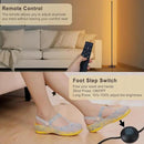 Modern Floor Lamps for Living Room, 56" LED Black Corner Lights with Remote, Dimmable, Floor Standing Lamp for Bedroom Home Office by CozyNest Decor