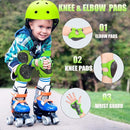 Kids Bike Helmet Set Adjustable Helmet for Ages 3-15 Kids Toddler Boys Girls Youth, Multi-Sport Bicycle Skateboarding Football Rollerskating Scooter Rollerblade Balance Bike Helmets by TinyTreasures Baby Boutique