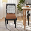 Booster Seat for Kitchen Chair with Comfy Backrest and Adjustable Safety Buckles,Non-Slip Kid Toddler Booster Seat for Dining Table,Portable PU Travel Baby Booster Increasing Cushion Chair by TinyTreasures Baby Boutique