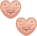2-Pack 99.99% Pure Copper Bird Bath Purification Disk,Copper Disc with Stable Triple-Point Support,Fits All Outdoor Bird Baths(Heart-Shaped) by GreenHaven Gardens