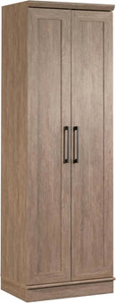 HomePlus Kitchen Pantry Storage Cabinet with Adjustable Shelves, Laundry Bathroom Storage Cabinet, Brushed Oak Finish by CozyNest Decor