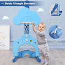 Costzon Kids Basketball Hoop, Toddler Sports Activity Center w/ 5 Adjustable Height Levels, Basketball Soccer Golf Game Set, Indoor Outdoor Basketball Hoop Set Gift for Baby Infant by TinyTreasures Baby Boutique