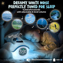 Star Alarm Clock with Night Light for Kids with Sleep Training and Sound Machine, Rechargeable Silicone Lamp OK to Wake Clock, Cute Animal Tabletop Lamp, Perfect Sleep Companion for Boys Girls, Blue by TinyTreasures Baby Boutique
