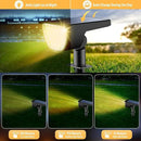 Solar Lights Outdoor Waterproof IP65, 76 LED 3 Lighting Modes Solar Spot Lights Outdoor Yard Garden Landscape Pathway (Warm White, 4 Pack) by GreenHaven Gardens