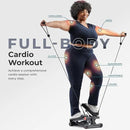 Sunny Health & Fitness Mini Stepper for Exercise at Home, Stair Step Workout Machine with Resistance Band and Over 300lb Weight Capacity, Optional Twist Motion and Free SunnyFit App Connection by CozyNest Decor