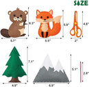 CiyvoLyeen Woodland Animals Craft Kit Kids DIY Crafting and Sewing Set Woodland Animals Felt Plushie for Girls and Boys Educational Beginners Sewing Set Sewing Kits for Kids Age 8 9 10 11 12 by TinyTreasures Baby Boutique