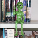 John Bernard & Company Rude Alien Statue “Flipping The Bird” 10″ H Shelf Sitter Extraterrestrial Figurine Funny Home or Garden Decoration (Cosmic Green)… by GreenHaven Gardens