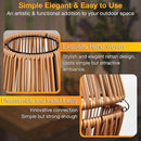 Uspring 2 Pack 3-in-1 Solar Lanterns Outdoor Waterproof Rattan Woven Hanging Solar Lights for Outside with Bright Lamp & LED Bead & 4 Handles, Garden Gifts Decor for Women Mom Patio Yard Porch by GreenHaven Gardens