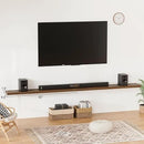 Heimlove 55 Inch Long Floating Shelves for Wall,9.3" Deep Walnut Floating Shelves Set of 2,Large Display Shelf & Storage Shelf,Wall Shelves for Bedroom Living Room Kitchen Office,Wall Mounted Shelf by CozyNest Decor