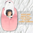 Fairy Baby Winter Car Seat Cover for Babies Carseat– Waterproof, Warm Car Seat Cover Baby – Universal Winter Cover for Back Seat, Infant Car Seat & Baby Carseat（Pink） by TinyTreasures Baby Boutique