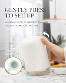 Essential Oil Diffuser,110ML Diffusers for Essential Oils Large Room, Ceramic Diffusers USB Powered Decorative Ultrasonic Defuzzer, Ideal for Aesthetic Home,Dorm Décor, Yoga,White by TinyTreasures Baby Boutique