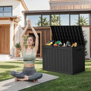 DRATO 45 Gallon Deck Box, Outdoor Storage Box for Patio Furniture, Patio Cushions, Gardening Tools, Pool Supplies 480lbs Weight Capacity,Waterproof Resin Storage Boxes by CozyNest Decor