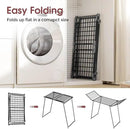 APEXCHASER Clothes Drying Rack Foldable, Large Drying Rack Clothing, Winged Laundry Rack Folding Indoor Outdoor, Metal Clothes Airer for Bedding Towel Sweater Heavy Duty, 68.9" X 23.6" X 41.3", Black by CozyNest Decor