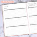 Planner 2025-2026 - JUL 2025 - JUN 2026, Academic Planner 8.5" x 11", 2025-2026 Planner Weekly and Monthly, Leather Cover Planner with Thick Paper, Back Pocket with Notes Pages - Rose Gold by TinyTreasures Baby Boutique