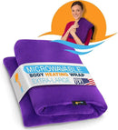 SunnyBay Extra Large Microwave Heating Pad, Microwavable Heavy Weighted Full Body Moist Cold Pack and Washable Fleece Cover, 10x24 Inches, FSA HSA Eligible, 2.8 lbs, Made in USA, Purple by CozyNest Decor