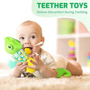 Sumobaby Infant Baby Musical Stuffed Animal Toys for 0-3-6-12 Months,Multi Sensory Toys with Crinkle and Rattles, Tummy Time Toys for Newborn Boys Girls, Dinosaur, Green by TinyTreasures Baby Boutique