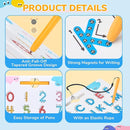 JoyCat Magnetic Letter and Number Tracing Board Set, Double Sided Alphabet & Numbers Board for Toddlers, ABC Uppercase & Lowercase Practice, Math Learning, Preschool Educational Gift Toys for Kids by TinyTreasures Baby Boutique
