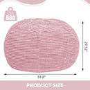 Large Bean Bag Chair, 6FT Giant Beanbag Chairs with Memory Foam Filled, Bean Bag Chairs for Adults, Ultra Soft Lazy Sofa for Living Room Bedroom (Pink) by CozyNest Decor