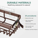 Veken Shower Caddy 6-Pack, No Drilling & Rustproof, Waterproof Adhesive Shelves Rack with Soap Holder, Large Capacity Bathroom Organizers and Storage, Wall-Mounted Kitchen & Home Decor by CozyNest Decor