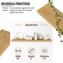 Floating Shelves for Wall, USA-Sourced Brich Wood 55 Inch Long Wall Shelves, Natural Wooden Mounted Picture Ledge Shelf, Nursery Book Storage Shelf Kids Bookshelf, Display Shelf for Bathroom by TinyTreasures Baby Boutique