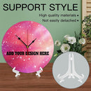 Generic Custom Wall Clock Personalized Clocks with Photo Text Logo That PVC Customized Round Silent Clock for Living Room Family Friends Gifts, 12inch-30cm by TinyTreasures Baby Boutique