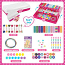 Friendship Bracelet Making Kit with Storage Box,DIY String Bracelet Arts and Craft for Girls Aged 8-12, Birthday Gifts for Ages 6 7 8 9 10 11 12 Year Old -Light Blue by TinyTreasures Baby Boutique