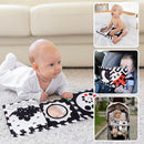 Cawgug Black and White High Contrast Baby Toys for Newborn Brain Development Tummy Time Soft Book Babies 0-3 6-12 Months Montessori Learning Activities Infant and Sensory Visual Stimulation Toys by TinyTreasures Baby Boutique