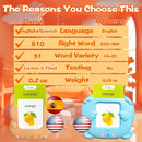 Talking Flash Cards for Kids - Spanish Bilingual English Flashcard for Toddlers 3-12, Test Mode, 510 Sight Words, Audible Pocket Speech, Sensory Toys for Autism, Boys Girls Gifts (Spanish) by TinyTreasures Baby Boutique