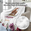 Custom Nursery Crib Bedding Set: Personalized Name 4 Piece Rose Highland Cow Design Baby Crib Sets for Girls - Toddler Double Layer Blanket Set, Comfortable Crib Bed Sheets for Baby Toddlers by TinyTreasures Baby Boutique
