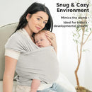 KeaBabies Baby Wrap Carrier - All in 1 Original Baby Carrier Newborn to Toddler Sling, Easy to Wear, Hands Free Bonding, Lightweight, Breathable Infant Wraps (Rhino Gray) by TinyTreasures Baby Boutique