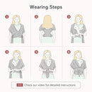 Momcozy Baby Wrap Carrier, Ergonomic Infant Slings for Newborn to Toddler 8-35 lbs, Adjustable Baby Wrap for Adult Fits Sizes XXS-XXL, Easy to Wear Baby Carriers, Lake Blue by TinyTreasures Baby Boutique