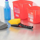 Restaurantware-Clean Tek Professional 10.24 Inch Utility Brush, 1 Heavy-Duty Scrub Brush - Plastic Bristles, Ergonomic Handle, Black Plastic Cleaning Scrub, Ideal for Indoor and Outdoor Cleaning by CozyNest Decor