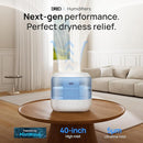 Dreo Humidifiers for Bedroom, Top Fill 4L Supersized Cool Mist Humidifier with Oil Diffuser and Nightlight, 36H Runtime, Quiet Ultrasonic Humidifiers for Home, Large Room, Baby Nursery and Plants by TinyTreasures Baby Boutique