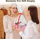 3 Pack Small Storage Baskets for Organizing, Cute Woven Decorative Gift Baskets for Shelves, Mini Closet Organizer Bins with Handles, 11.81''Lx7.87''Wx4.72''H-Pink by CozyNest Decor